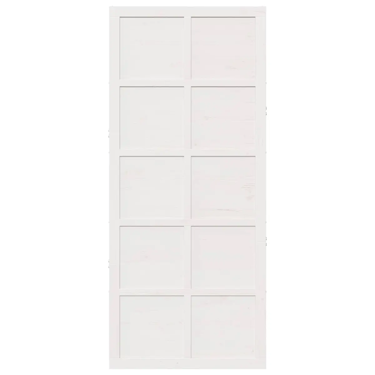 Barn Door Sliding White Solid Pine Wood Interior Space-Saving Rustic 100x208cm