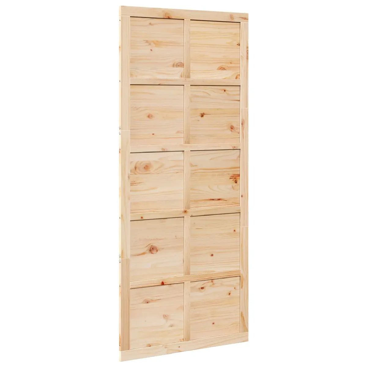 Barn Door Sliding 90cm Natural Solid Pine Wood Interior Space-Saving Rustic