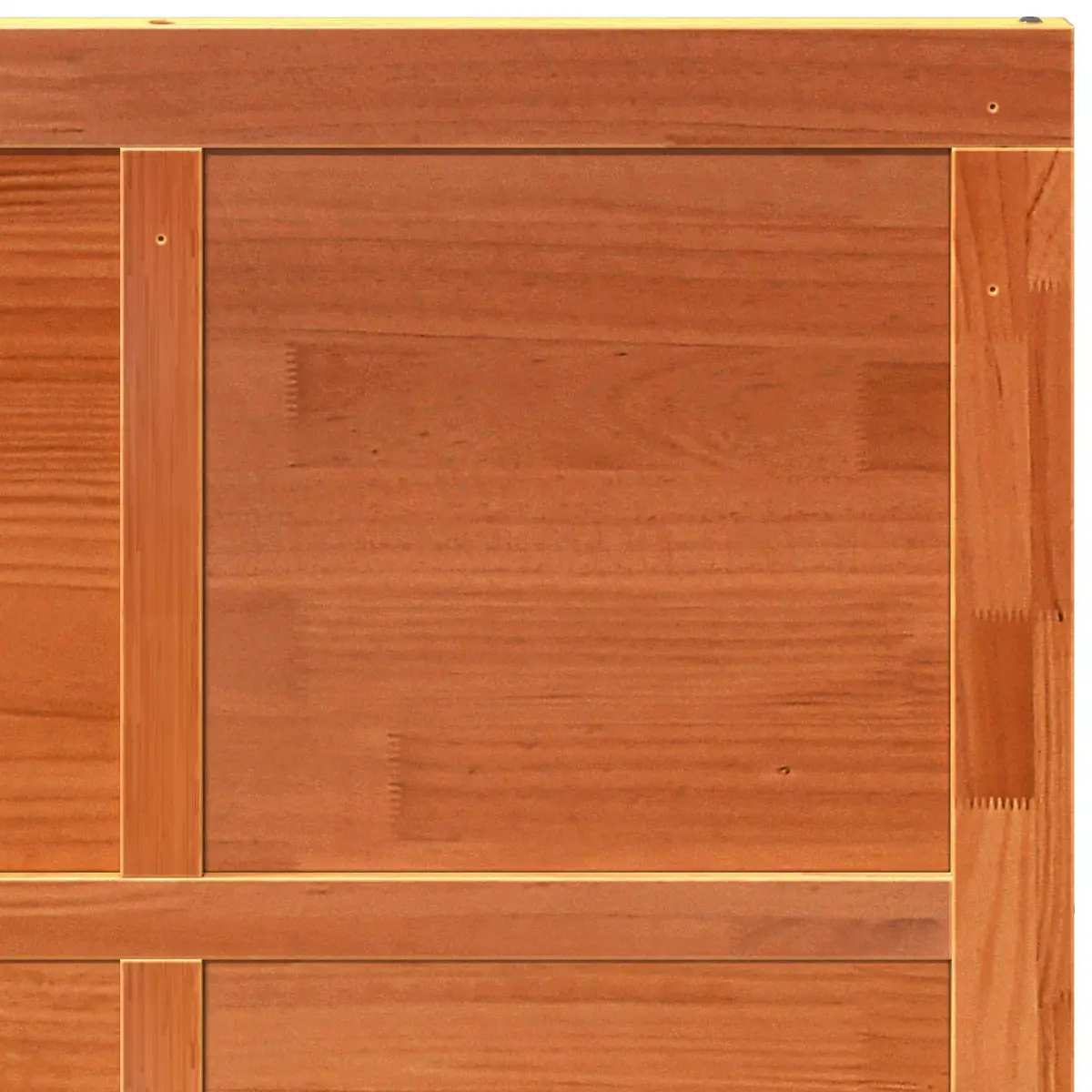 Solid Pine Wood Barn Door Sliding Rustic Brown Interior Space-Saving 80x208cm