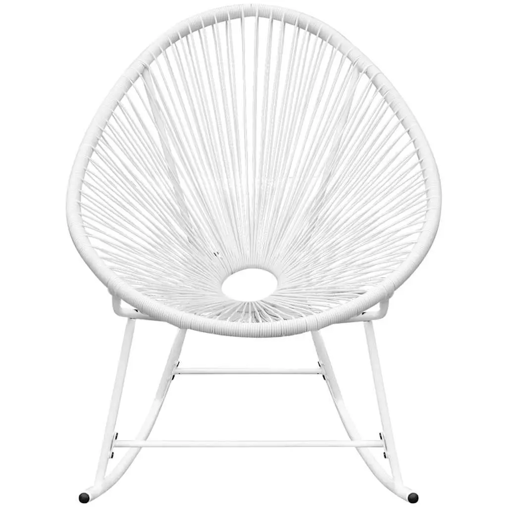 White Rocking Chair for Outdoor Relaxation