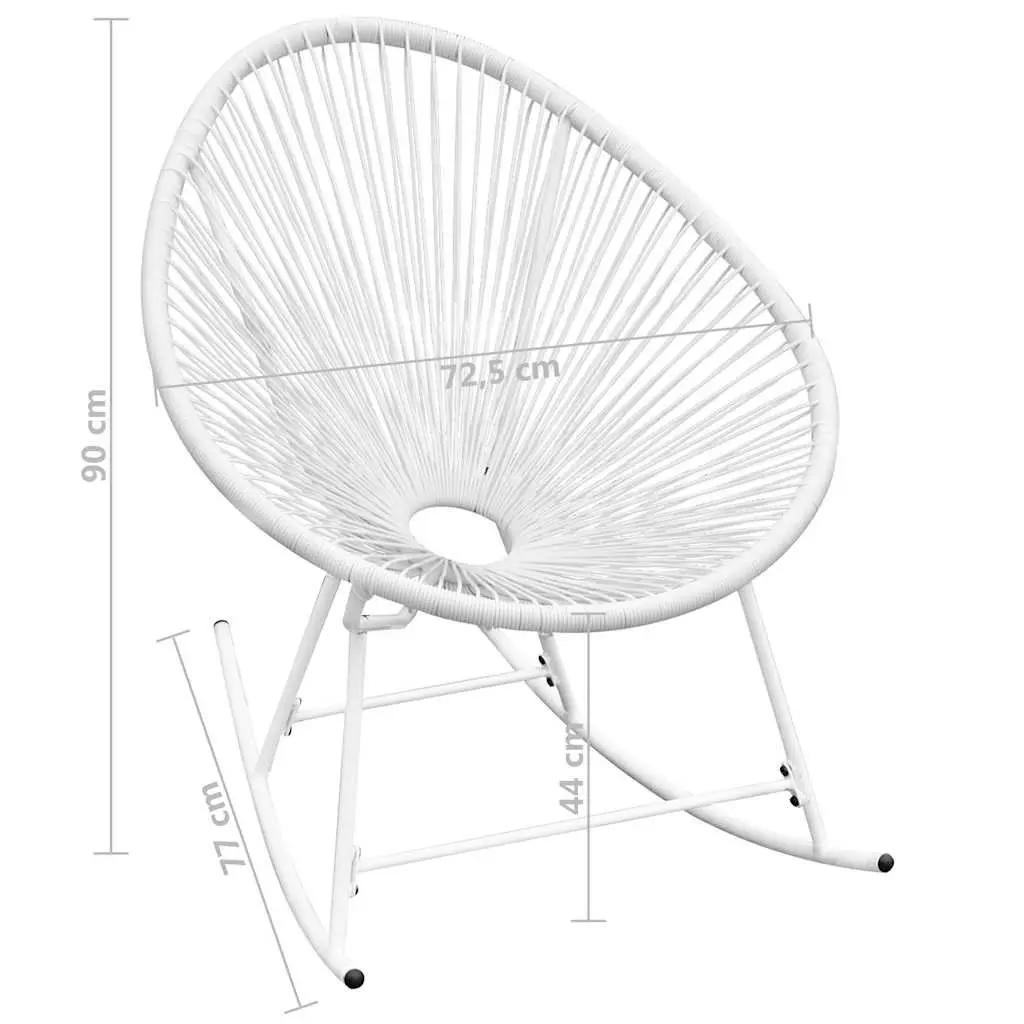 White Rocking Chair for Outdoor Relaxation