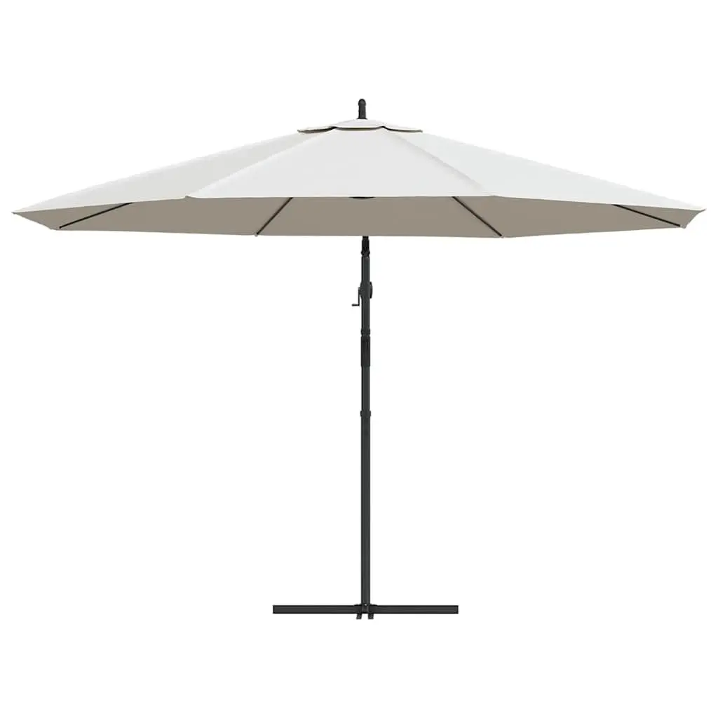Cantilever Garden Parasol White 3.5m UV Protection Outdoor Sunshade