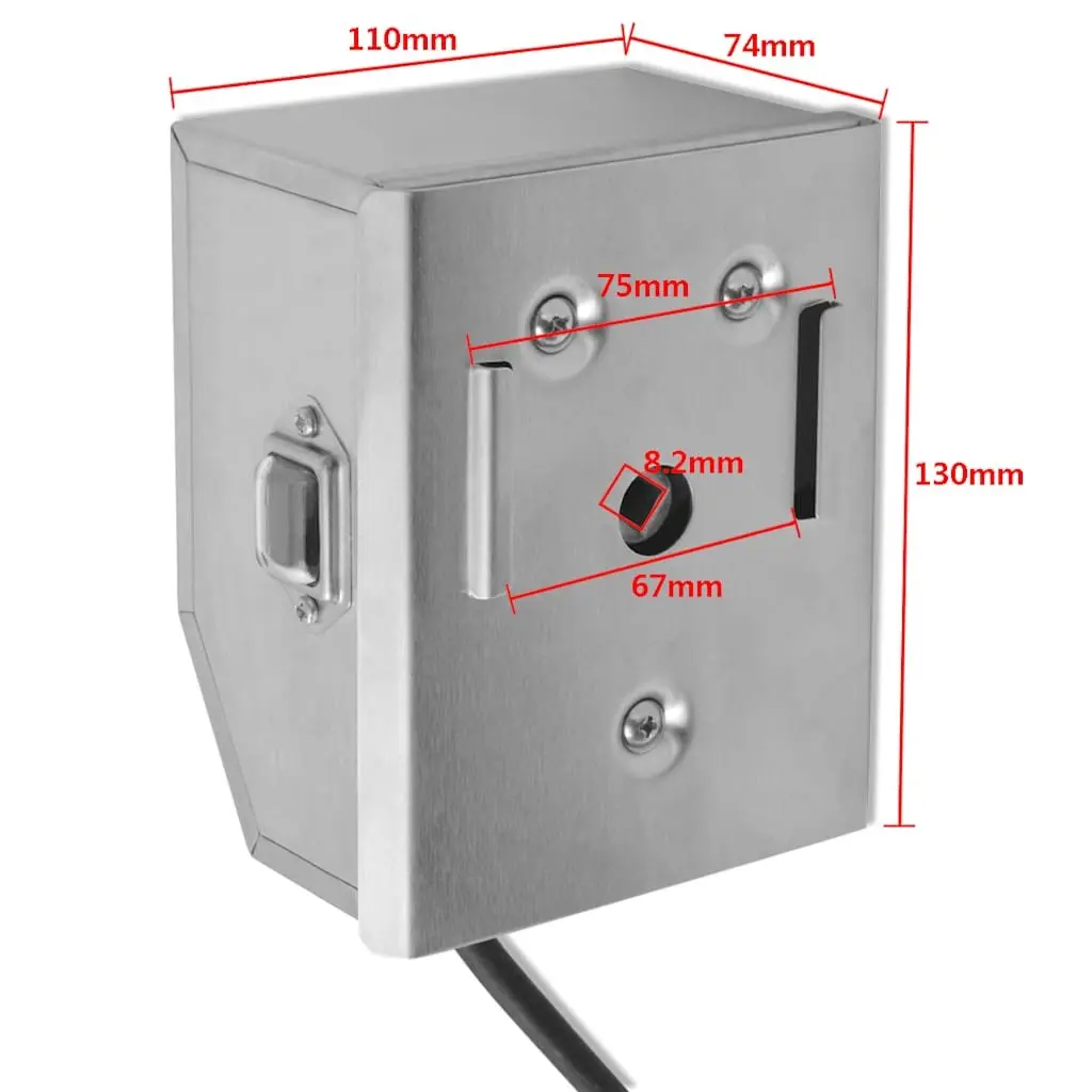 Rotisserie Spit Motor-Driven Skewer Barbecue Roaster Steel 900mm Automatic Rotation