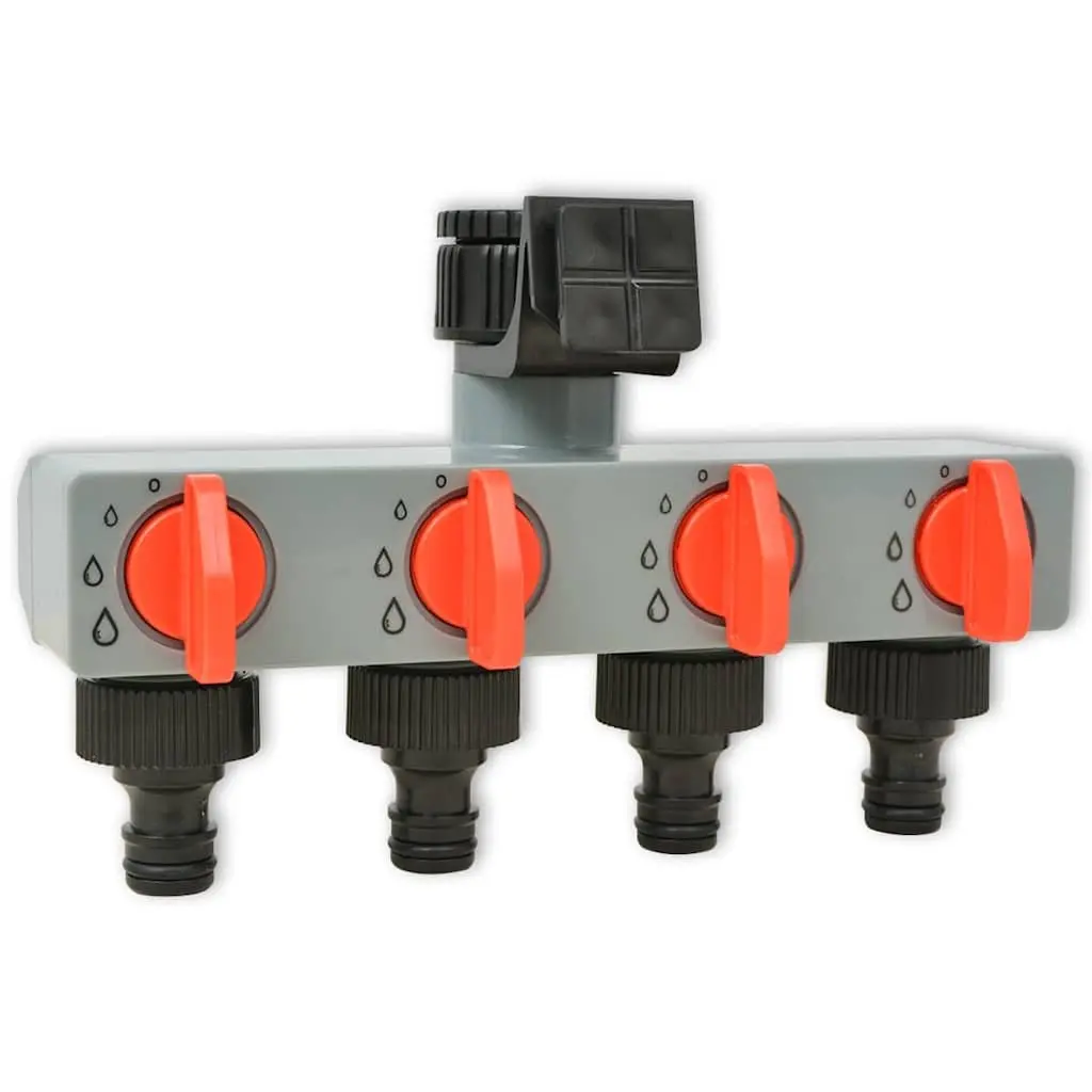 Automatic Irrigation Timer Black 4 Stations Programmable Watering Control System