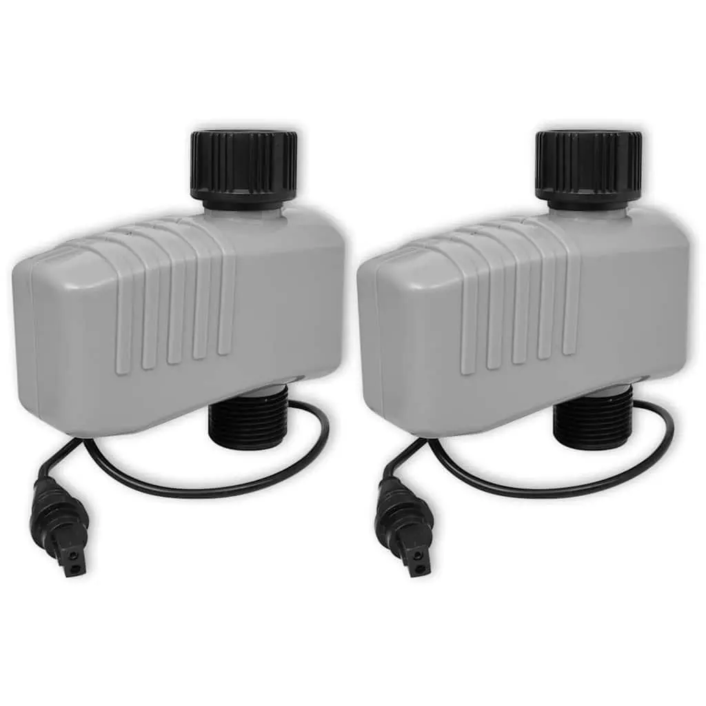 Automatic Irrigation Timer Black 4 Stations Programmable Watering Control System