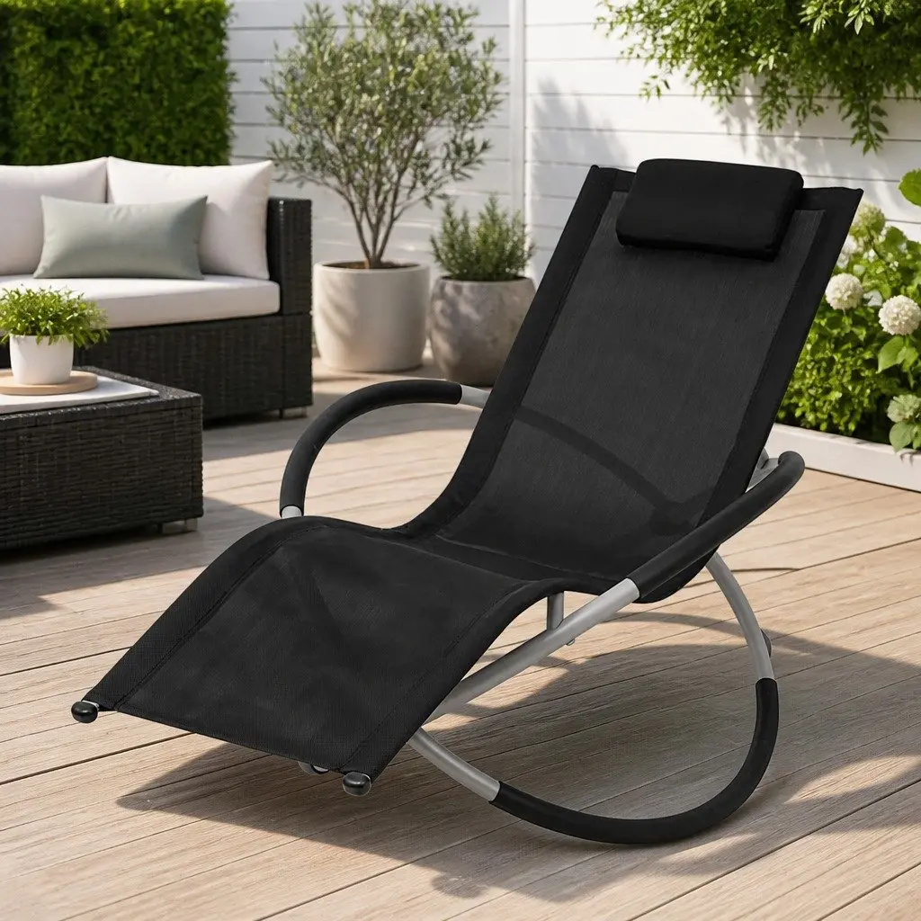 Folding Sun Lounger for Outdoor Relaxation