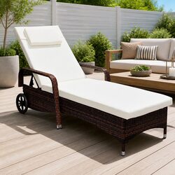 Sun Lounger with Cushion: Durable and Easy to Use