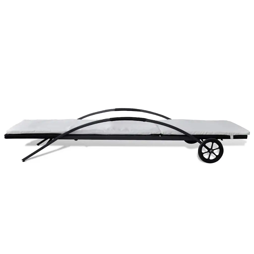 Sun Lounger with Cushioned Comfort