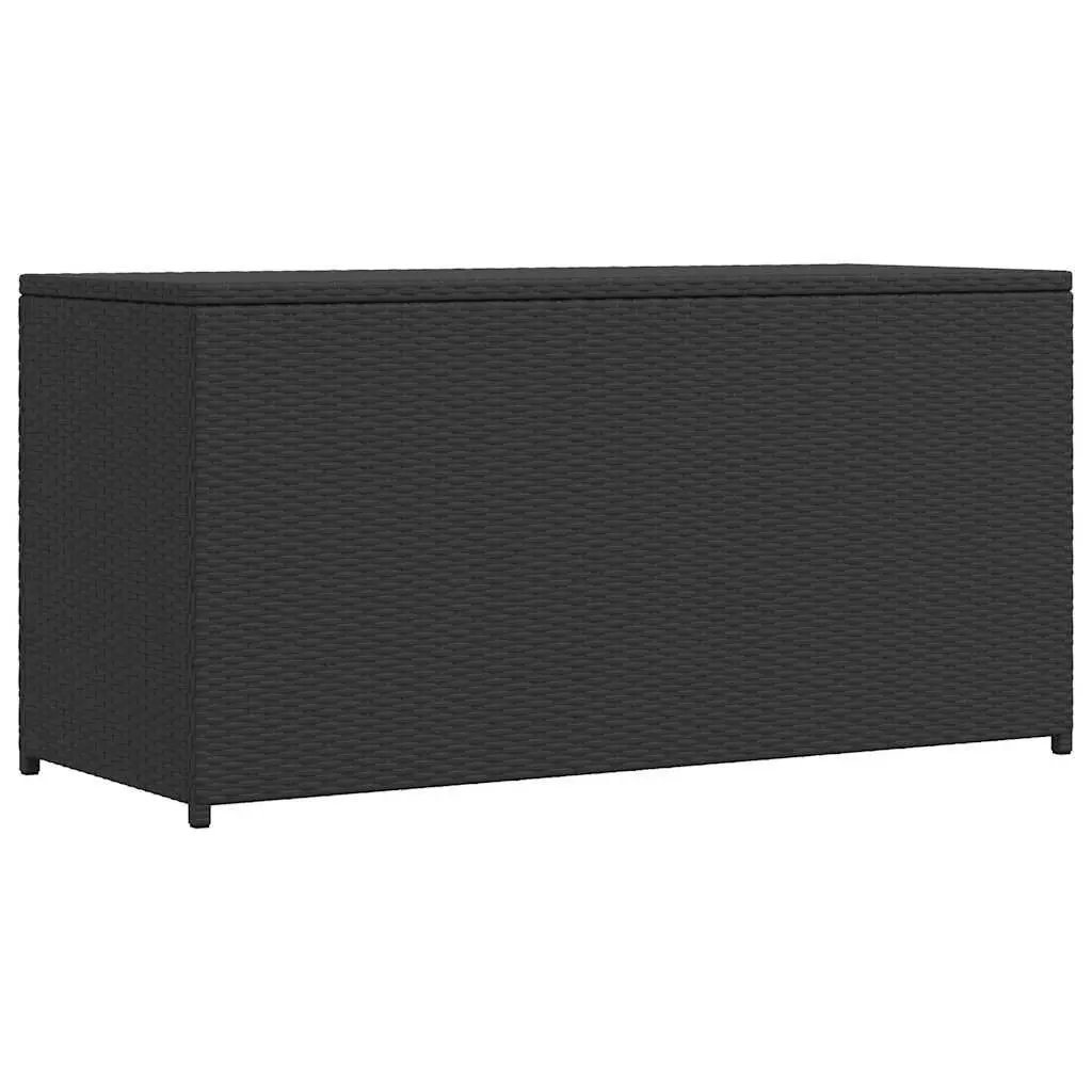 Garden Storage Box Black Outdoor Patio Rattan Chest Waterproof Furniture Deck