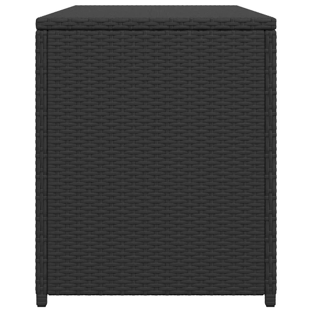 Garden Storage Box Black Outdoor Patio Rattan Chest Waterproof Furniture Deck