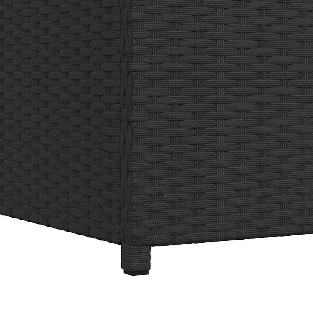 Garden Storage Box Black Outdoor Patio Rattan Chest Waterproof Furniture Deck
