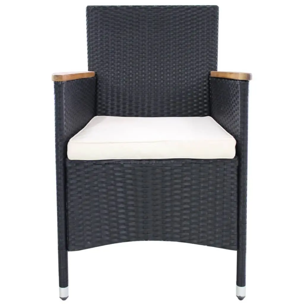 Black Garden Chair Set