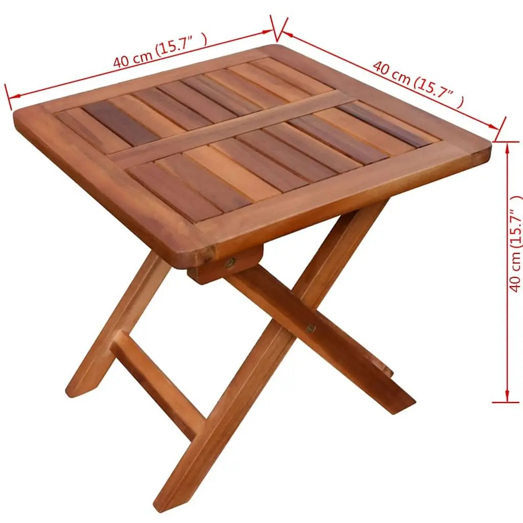 Sun Lounger with Side Table Solid Acacia Wood Outdoor Chaise Lounge Garden Patio