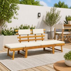 Stylish Garden Bench Sun Lounger for Relaxing Outdoors