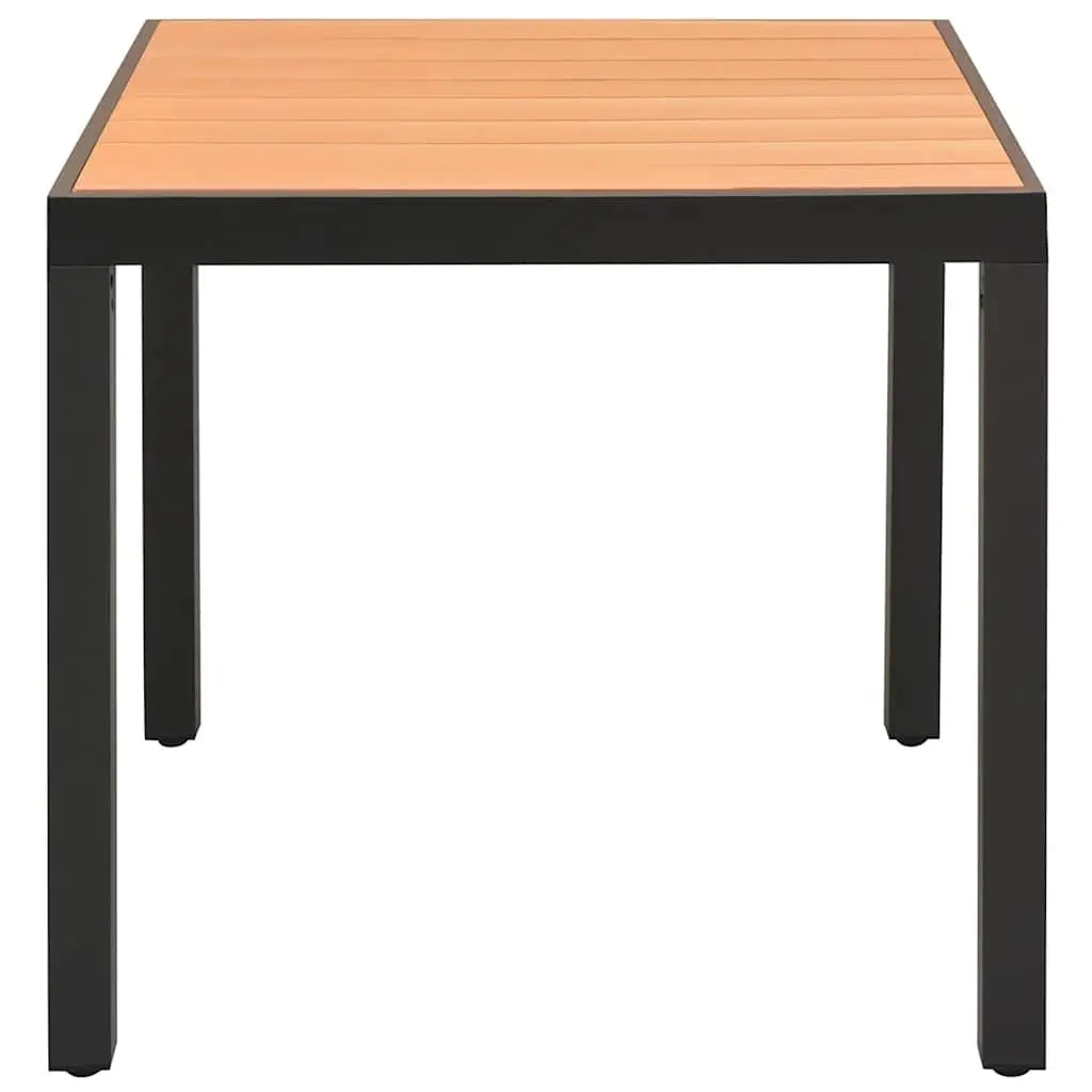 Brown Garden Table, Weather-Resistant and Sturdy