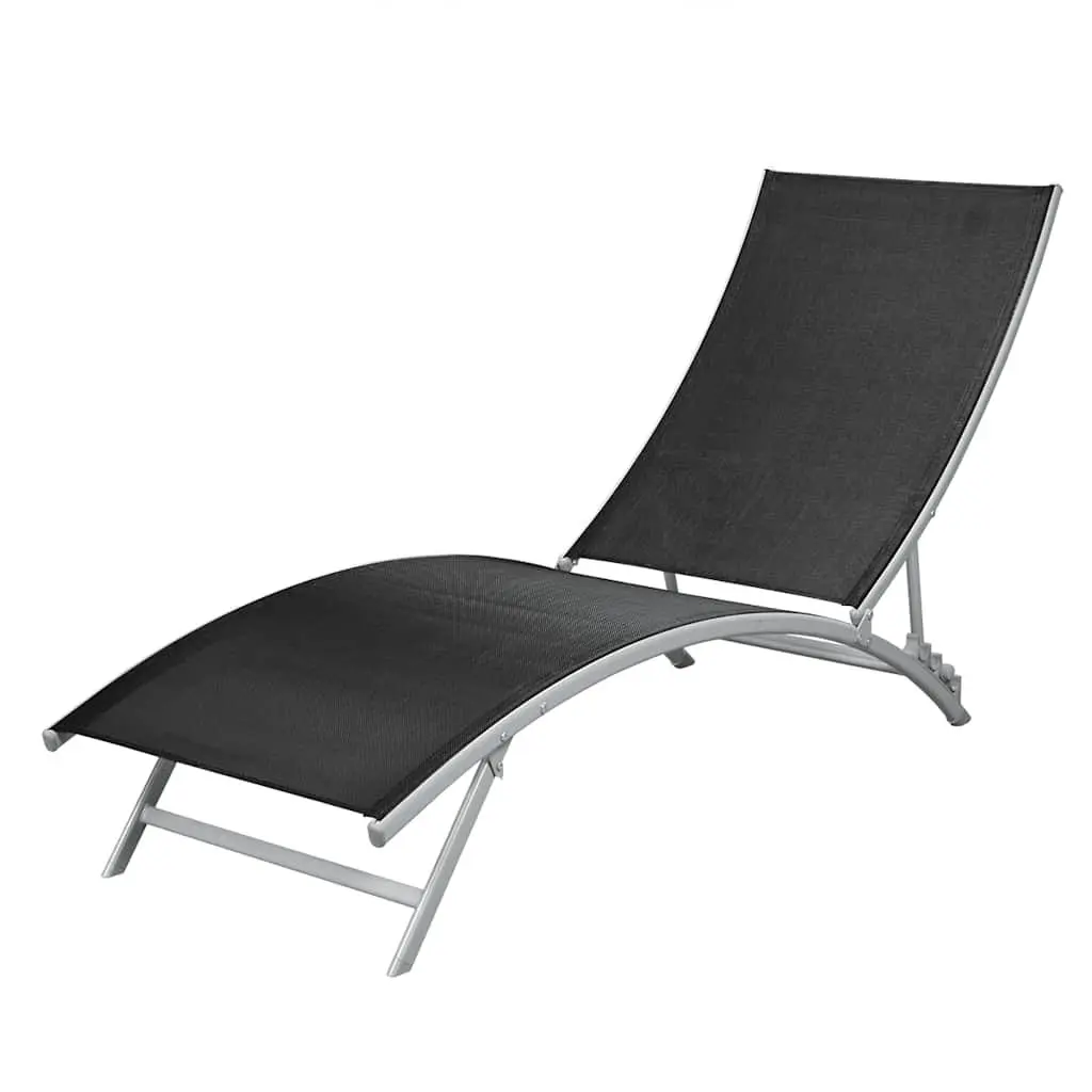 Black Sun Lounger for Outdoors
