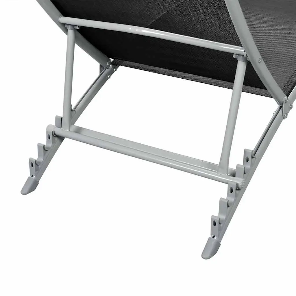 Black Sun Lounger for Outdoors