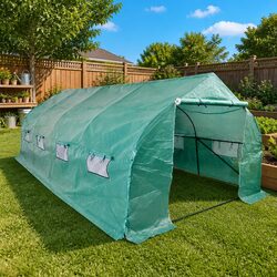 Concise Polytunnel Greenhouse 18m² with Essential Features