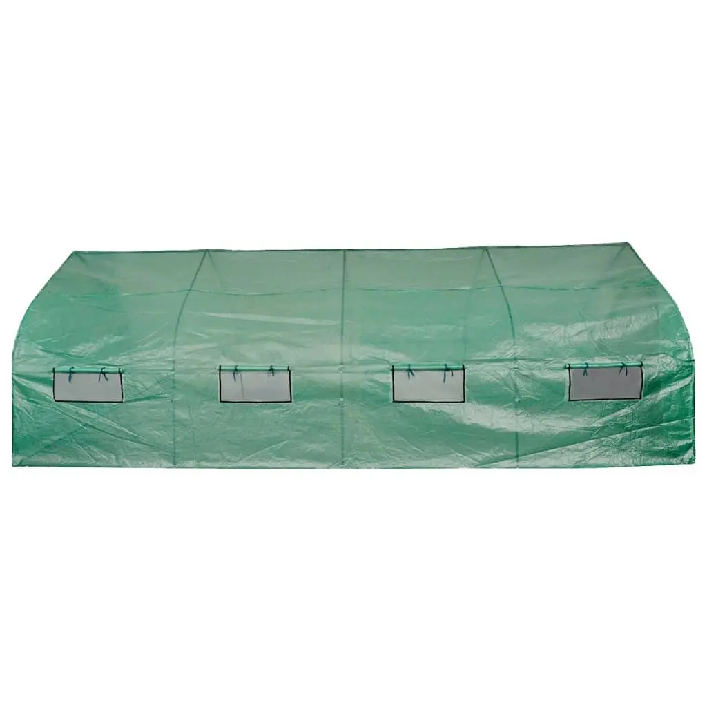 Polytunnel Greenhouse Walk-in 18m² Portable Steel Frame Garden Plant Protection