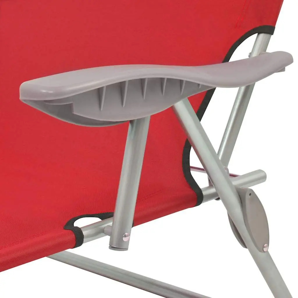 Red Sun Lounger for Outdoor Fun