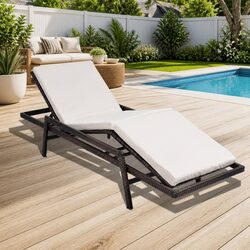 Efficient Brown Sun Lounger for Relaxation and Comfort
