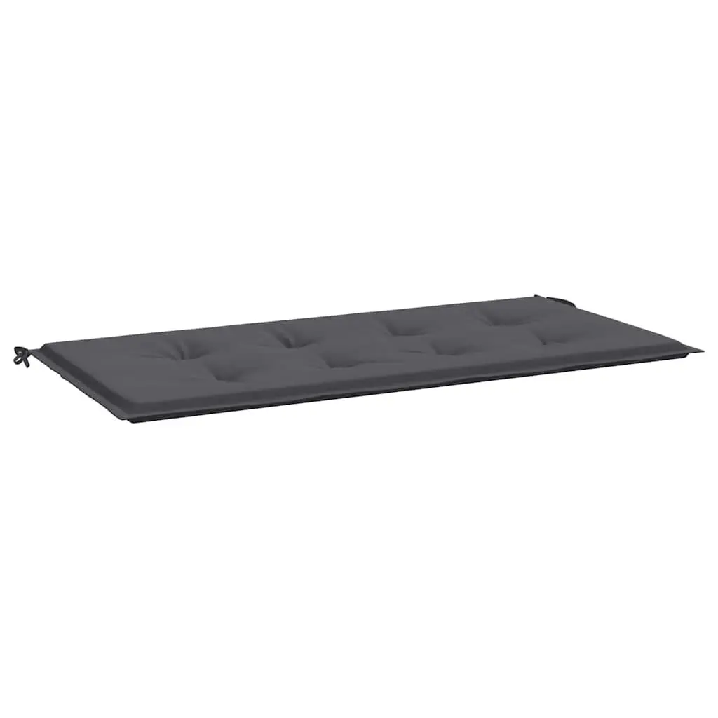 Garden Bench Cushion Anthracite 100x50x3cm Soft Foam Filling Water-Resistant Oxford Fabric