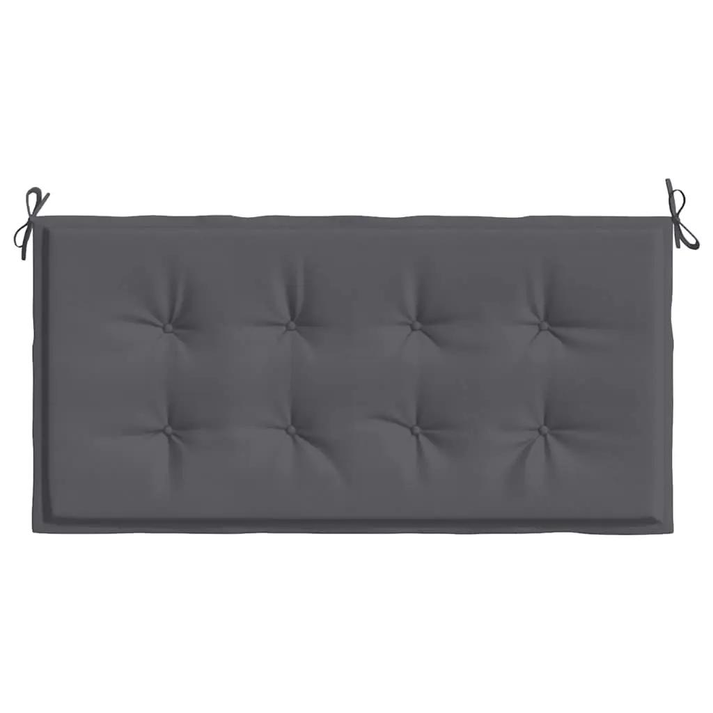 Garden Bench Cushion Anthracite 100x50x3cm Soft Foam Filling Water-Resistant Oxford Fabric