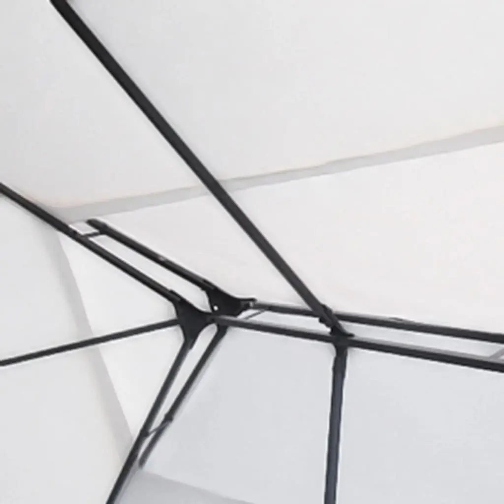 Outdoor Gazebo White 3x4 m Vented Roof Shade Structure