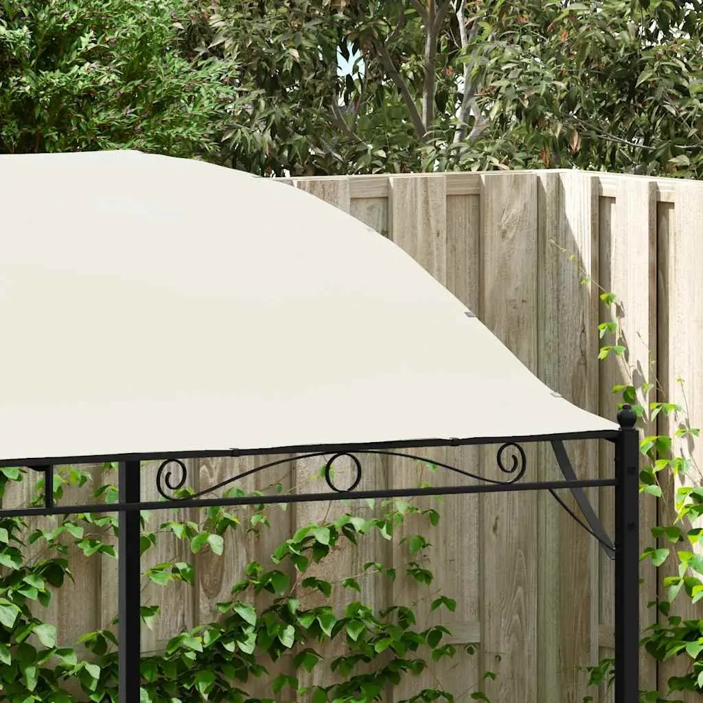 Outdoor Gazebo Canopy Cream White Steel Frame Quick Setup