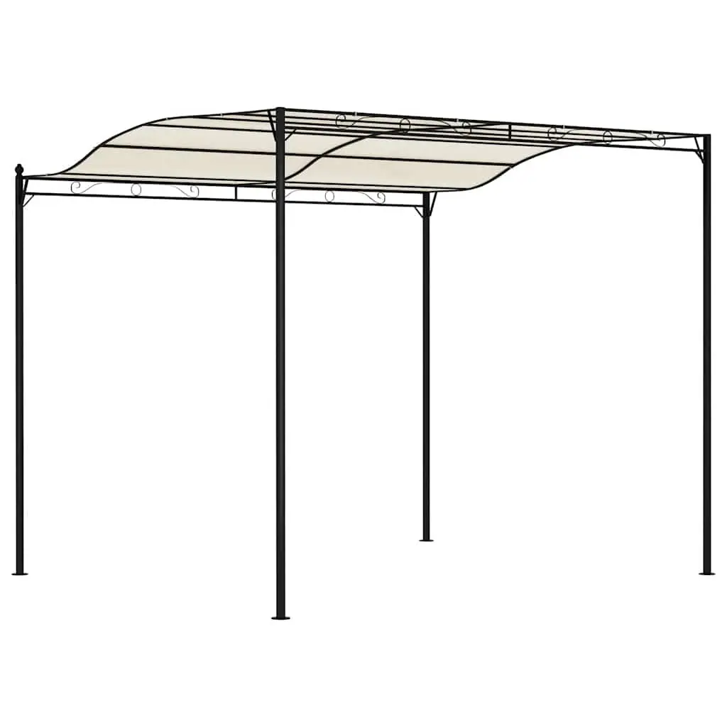 Outdoor Gazebo Canopy Cream White Steel Frame Quick Setup