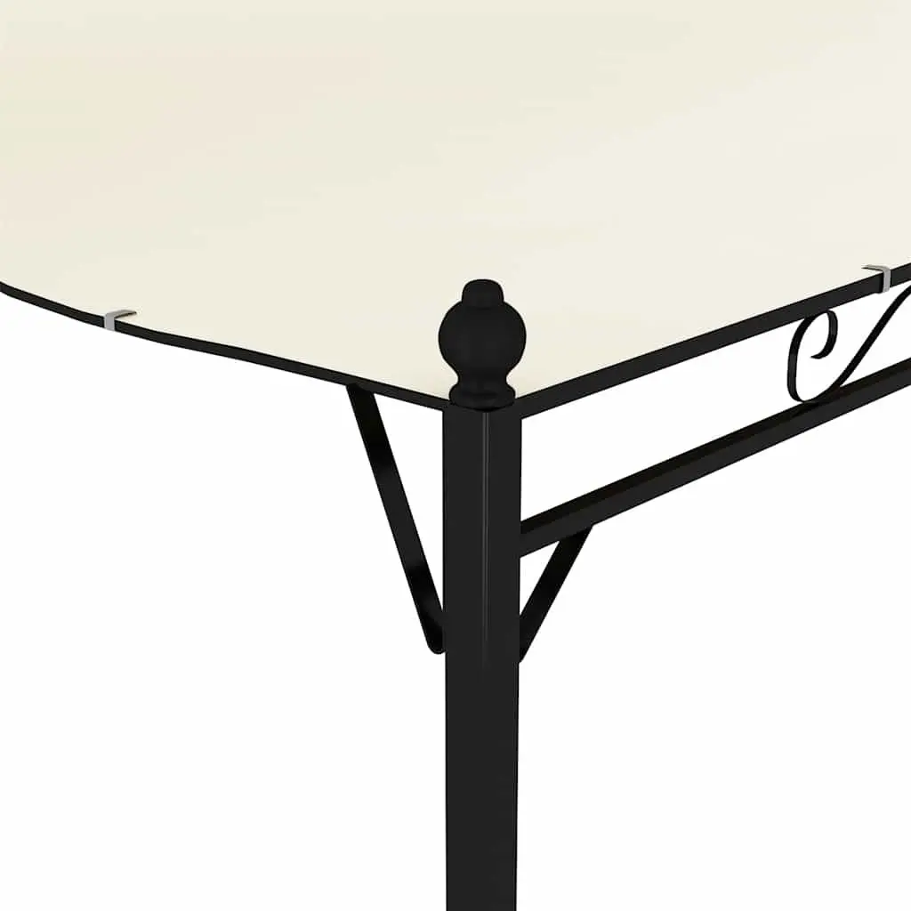 Outdoor Gazebo Canopy Cream White Steel Frame Quick Setup
