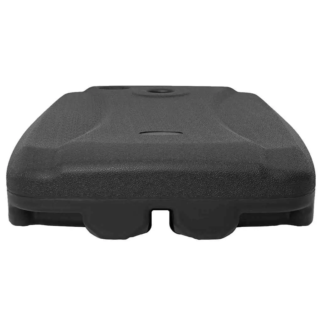Outdoor Umbrella Stand Black Mobile Base with Wheels