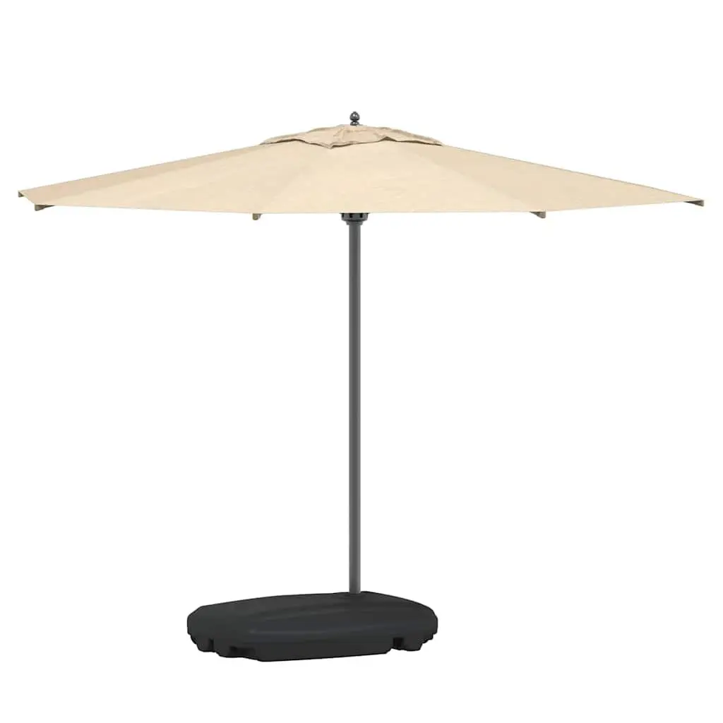 Outdoor Umbrella Stand Black Mobile Base with Wheels