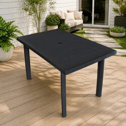 Outdoor Dining Table in Anthracite - Durable & Lightweight
