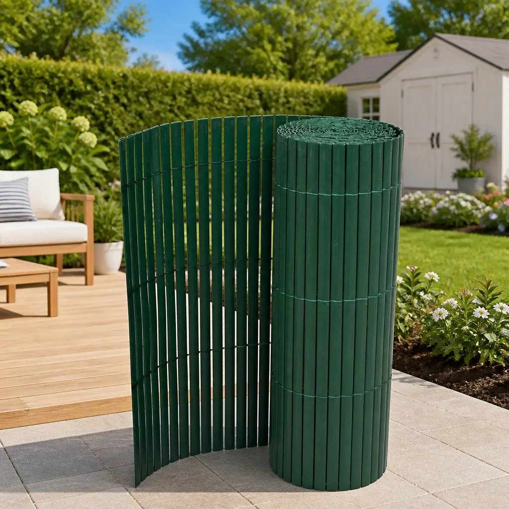 Double-Sided PVC Garden Fence Panel, Easy and Effective