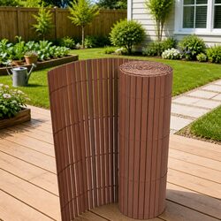 Concise Double-Sided Garden Fence Panel 90x500cm