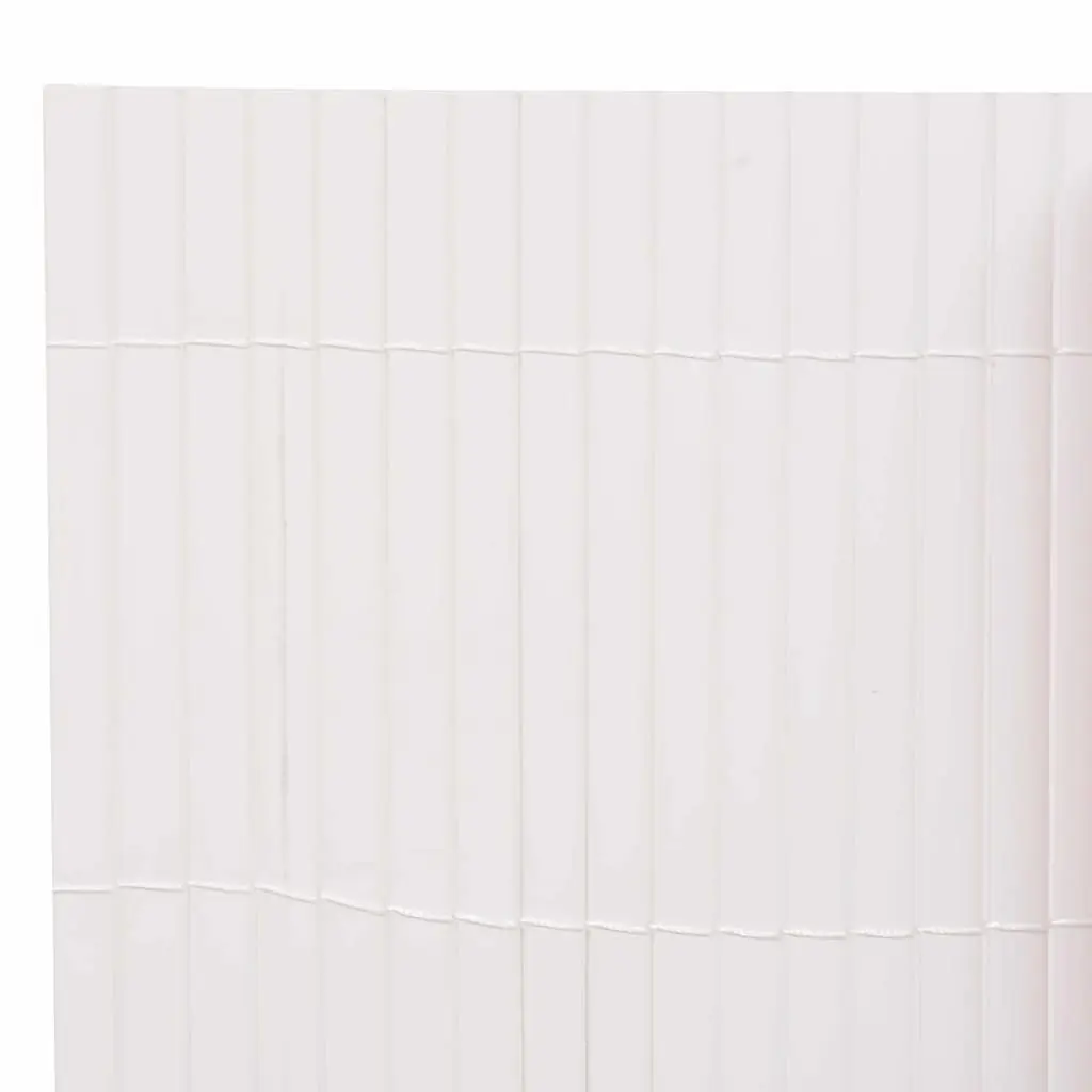 Garden Fence Panel White 150 x 300 cm PVC Outdoor Barrier Enclosure Privacy