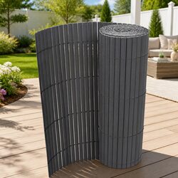 Grey Garden Fence Panel - Compact and Strong