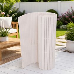 White Garden Fence Panel 150 x 500 cm: Strong and Stylish