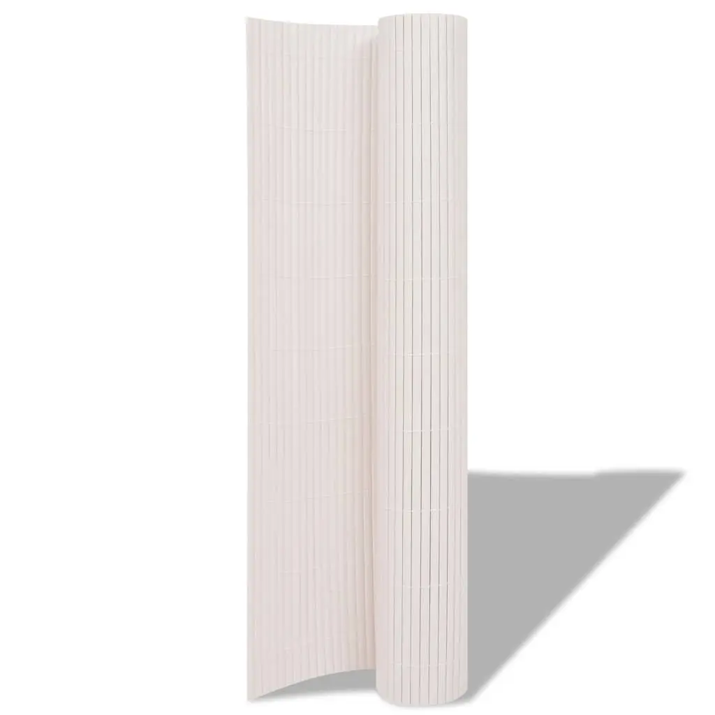 Garden Fence Panel White 150 x 500 cm Outdoor Patio Enclosure Barrier