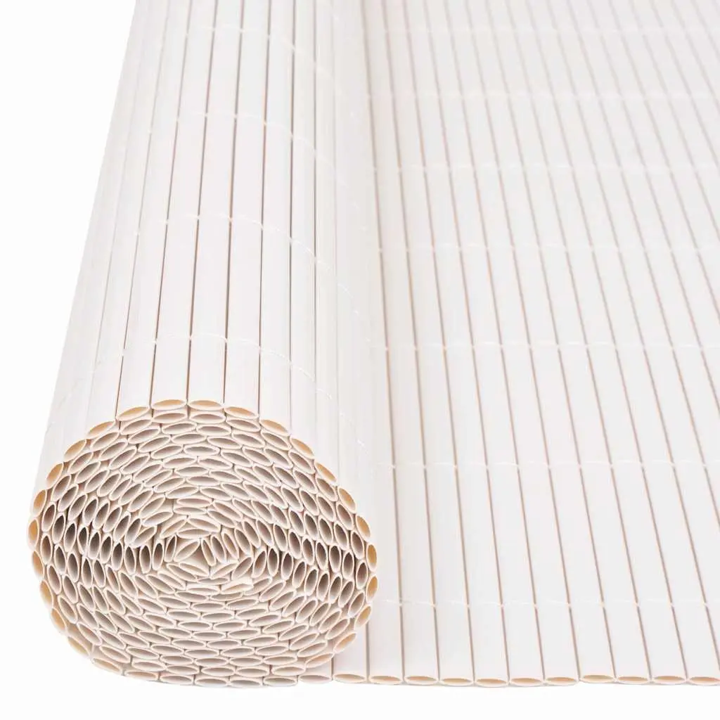 Garden Fence Panel White 150 x 500 cm Outdoor Patio Enclosure Barrier