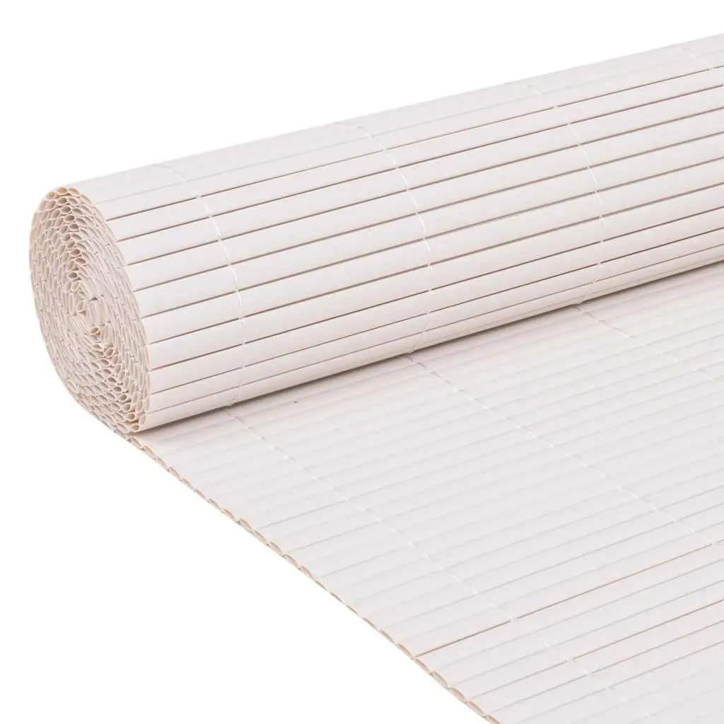 Garden Fence Panel White 150 x 500 cm Outdoor Patio Enclosure Barrier