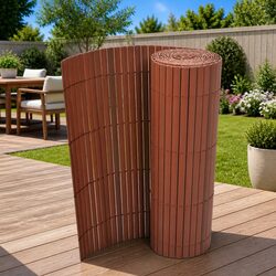 Concise Garden Fence Panel, Brown, 150 x 500 cm