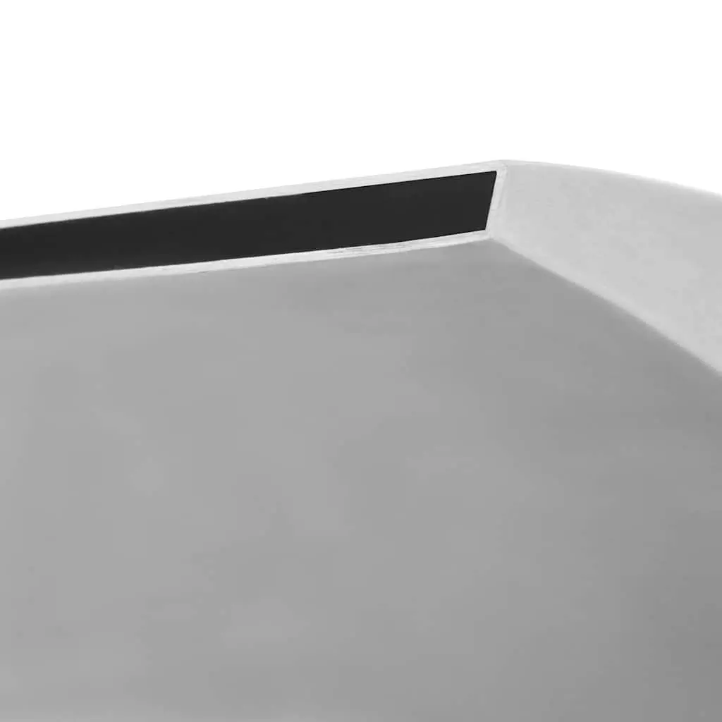 Silver Pool Fountain Decorative Water Feature for Garden Outdoor Size 50x30x53cm