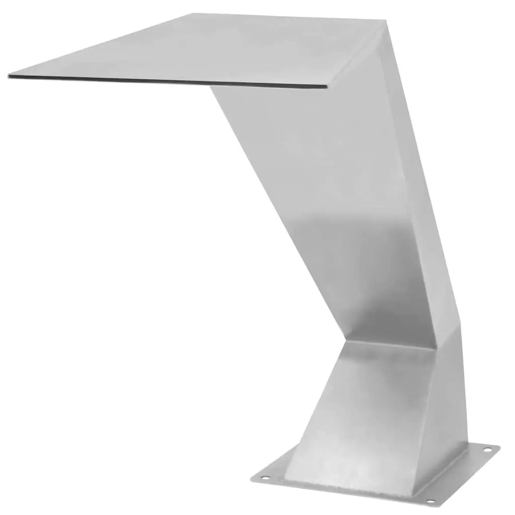 Stainless Steel Silver Pool Fountain Outdoor Decorative Water Feature 64x30x52cm