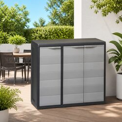 Garden Storage Cabinet with Adjustable Shelves