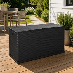 Compact Anthracite Storage Box 120x56x63cm for Gardens