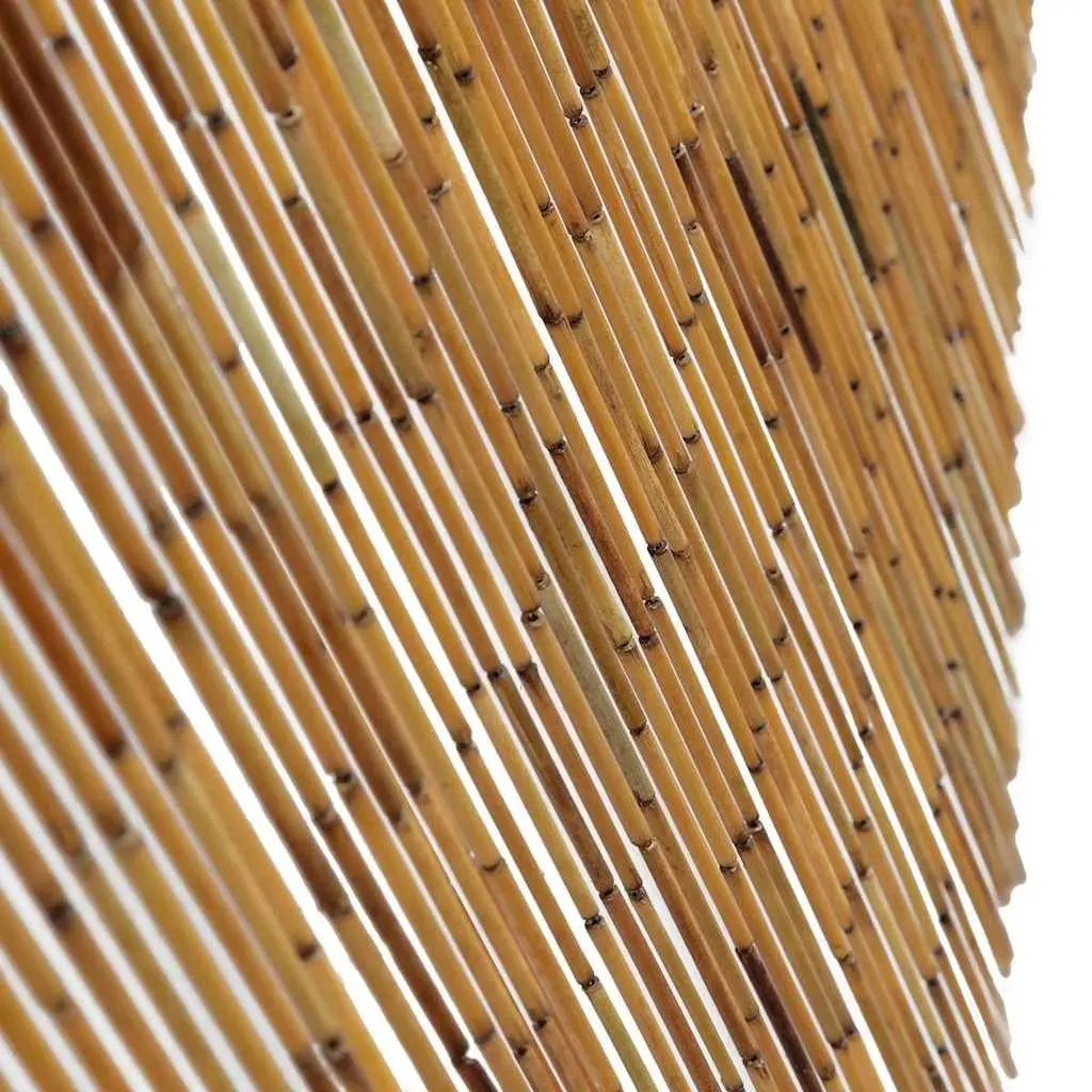 Bamboo Door Curtain Brown 56x185 cm Insect Screen Privacy Heat Insulation