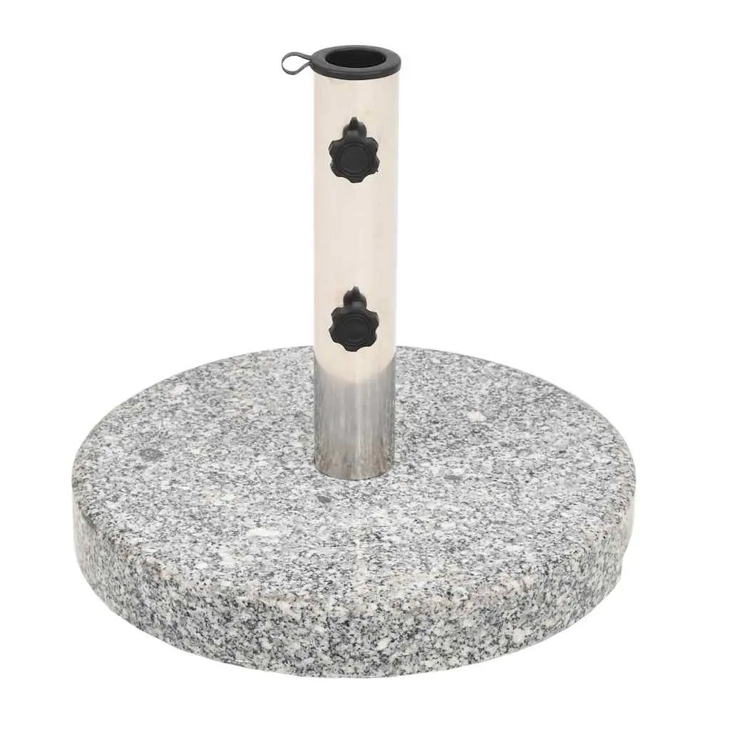 Granite Parasol Base Grey 20 kg Stable Outdoor Umbrella Holder