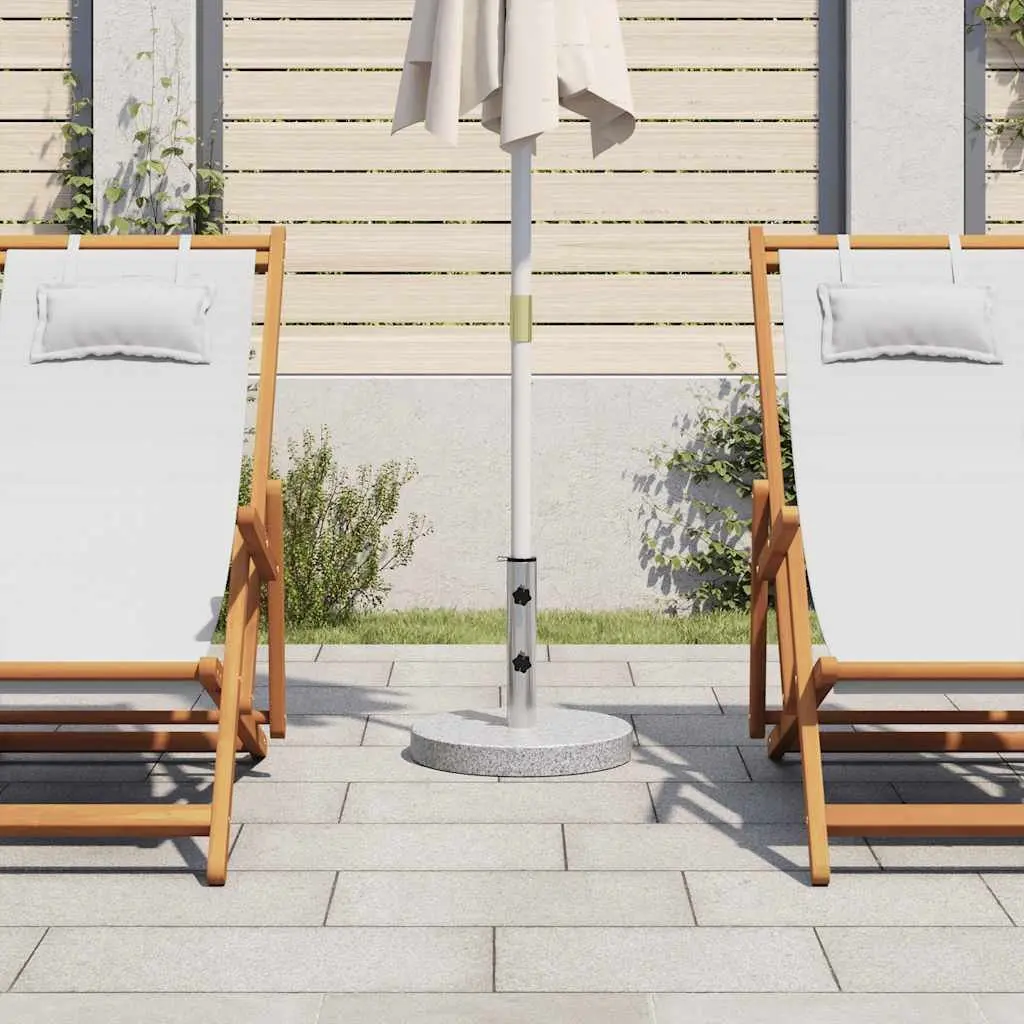 Granite Parasol Base Grey 20 kg Stable Outdoor Umbrella Holder